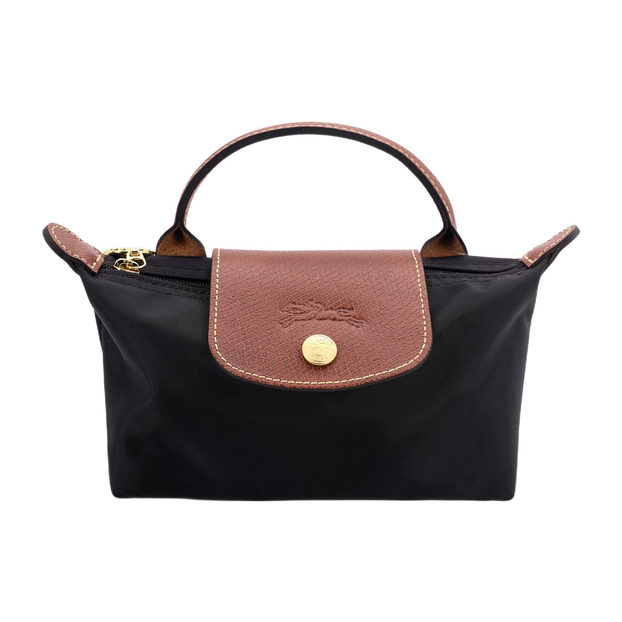

Longchamp Le Pliage 17 Fashion Solid Color Short Handle No Shoulder Strap Recycled Canvas With Leather Trim Tote Bag Mini Women tote bags 34175089001 Basic Set (Bag)