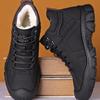 Men's High-Top Waterproof Cotton Sneakers with Warm Velvet Lining for Winter Outdoor Use