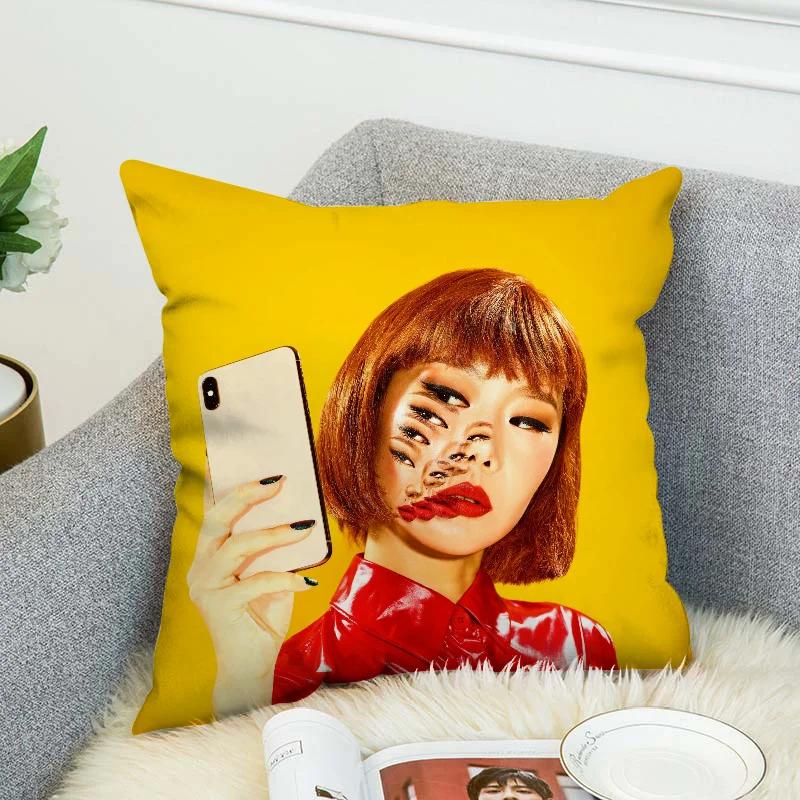 T-Toiletpaper Magazine Cushion Cover 40X40 Decorative Pillow Covers For Sofa Pilow Cases Pillowcases 50X50 Cushions Home Decor