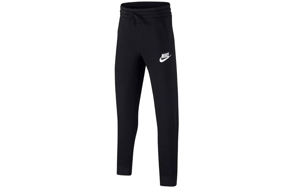 Kids  Nike Knitted Sweatpants Kids  Apparel, Brand Logo Fleece Lined Casual Black AJ6446-010 XL
