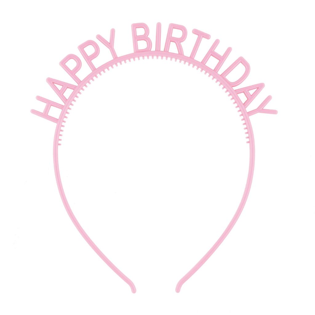 Candy Color Happy Birthday Headbands with Teeth Plastic Hair Hoops Bands Clasps Party Decoration Tiara Crowns Accessories