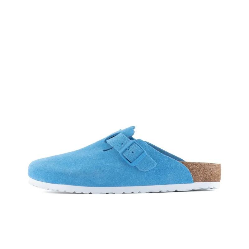 Birkenstock Stylish Slip-on Closed Toe Slippers Blue Unisex 1025004 36