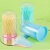 Safe Toothpicks Two Head Design Fin Tip  Tooth Cleaners For Dental Care Travel Friendly Plastic Cleaning Tool 1pc