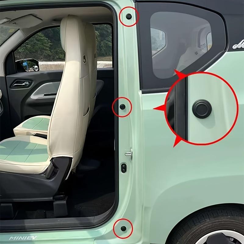 10-Pack Silicone Car Door Seal Pads, Noise Reduction & Vibration Damping, Shock Absorption for Quieter Vehicle Experience, Universal Fit