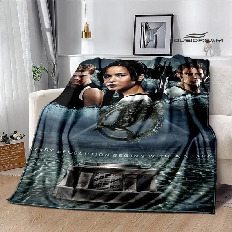 Les Jeux de la Faim couvertures imprimées flanelle Couverture chaude douce et confortable couverture pour la maison le voyage couverture de pique-nique cadeau d'anniversaire