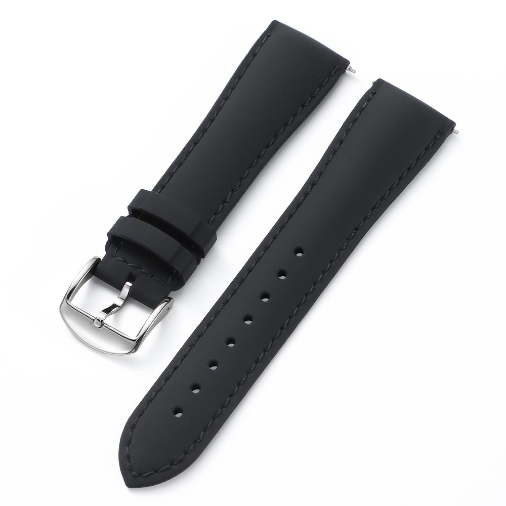 Силиконовый 20мм 22мм Ремешок для часов Резиновый ремешок для часов Удобный Универсальный ремешок для часов для мужчин Женщин Мягкий ремешок Аксессуары для часов 20mm