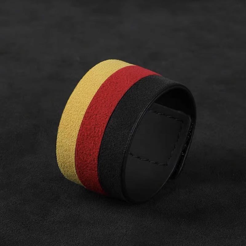 Car Steering Wheel Top Marker Italy Suede DIY Car Decoration Accessory Universal Car Steering Wheel Booster Center Line Marking