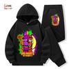 2026 Five Nights Hoodies+Hosen 2er-Set 3-14 Jahre Jungen Mädchen Trainingsanzug Kleidung Hoodie Jungen FNAF Sportlicher Anzug Ideal für den täglichen Gebrauch im Freien