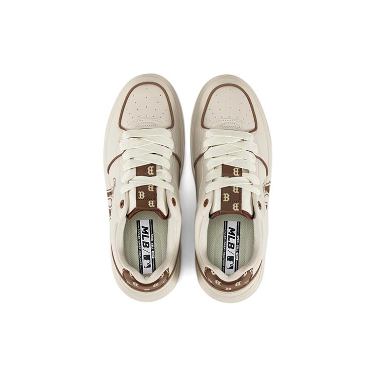 New MLB Chunky Liner Boston Low Top Skateboard Shoes Unisex Brown 3ASXCLR3N-43BRS