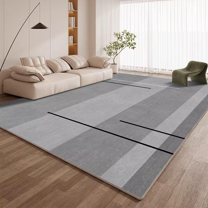 Modern Geometric Carpet Living Room Fashion Simple Style Decoration Soft Large Rugs Bedroom Bedside Non-slip Washable Floor Mats