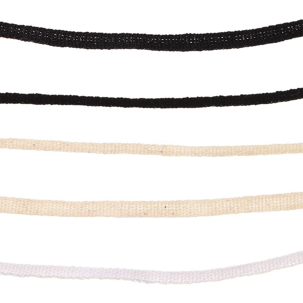 2M 3mm 5mm Flat Cotton Rope Mini Dolls Clothing Hoodie Drawstrings DIY Sewing Doll Clothes Making
