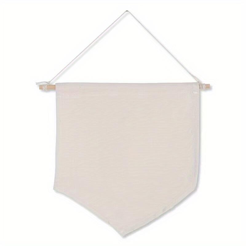 

1 шт. Холщовый настенный флаг для хранения значков, пустой баннер, флаг для украшения стены дома, гостиной, бара, ресторана, настенное хранилище M белый