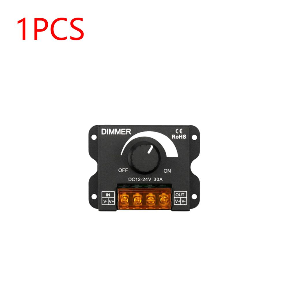 1-3Pcs LED Dimmer Switch DC 12V-24V 30A Monochrome Controllers PWM Digital Stepless Dimming for Lamp Strip Single Color Lamp