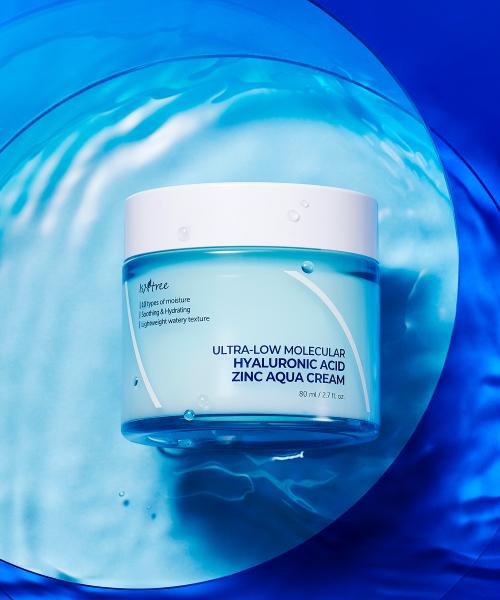 IsNtree Ultra-Low Molecular Hyaluronic Acid Zinc Aqua Cream 80ml