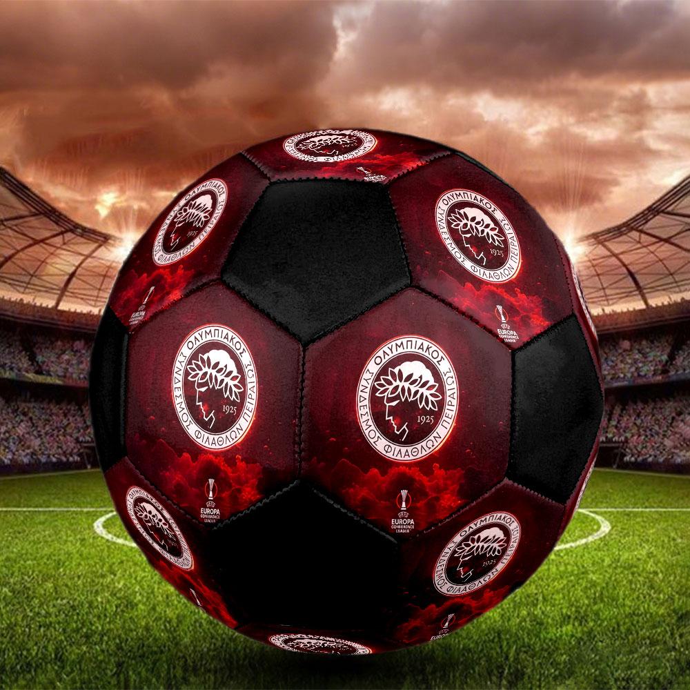 1 PEZZO Logo Olympiacos misura 5 pallone da calcio Praha Pallone da Calcio Indoor Colorato Per Tutte le Età Cucito a Macchina PVC Pronto per la Competizione Resistente Alto Rimbalzo