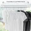 Durable Plastic Clothes Drying Rack Space Saving Foldable Clothing Rack with Strong Grip for Indoor Outdoor Use
