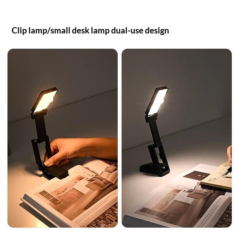 Luz de Leitura com Clipe Ra98 Recarregável por USB Sem Cintilação Luz para Livros para Leitura Noturna