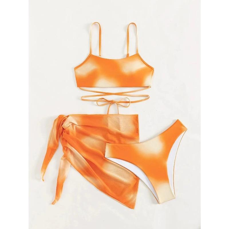 Sexy Women Brazilian Swimsuit Push Up Bra Bikini Set 3 Piece Swim Suit Skirt Swimwear Beachwear Bathing Maillot De Bain Femme