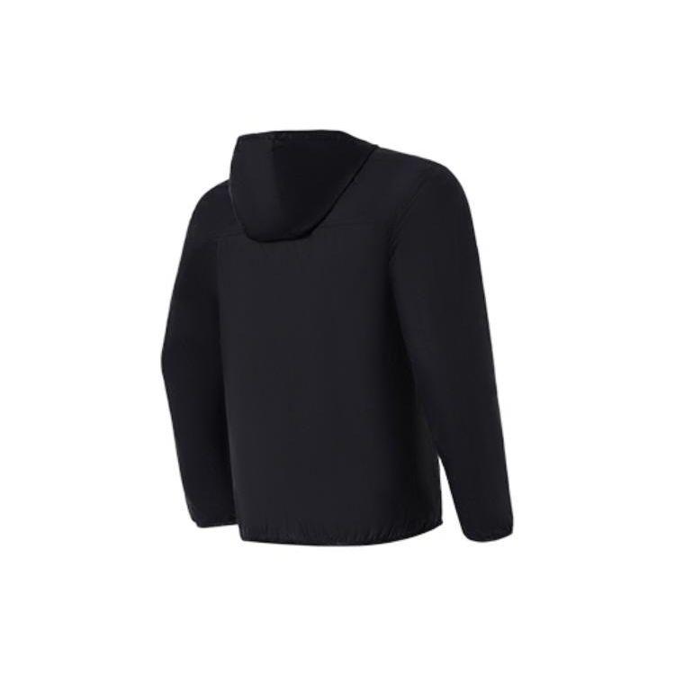 Li-Ning Fitness Series Solid Color Water-Resistant Tailored Hooded Sports Jacket Men Jackets Black AFDS349-1