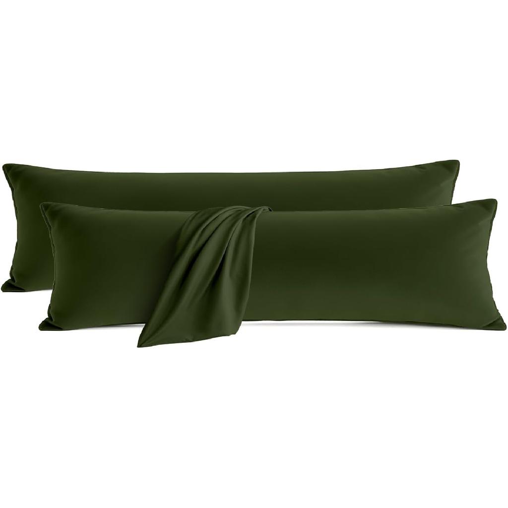 Q&J Fabric Co. Bedding Pillow Cases Standard Size Set of 2 – Soft Brushed Microfiber Pillow Cover, Wrinkle-Free, Fade-Resistant, Envelope Closure