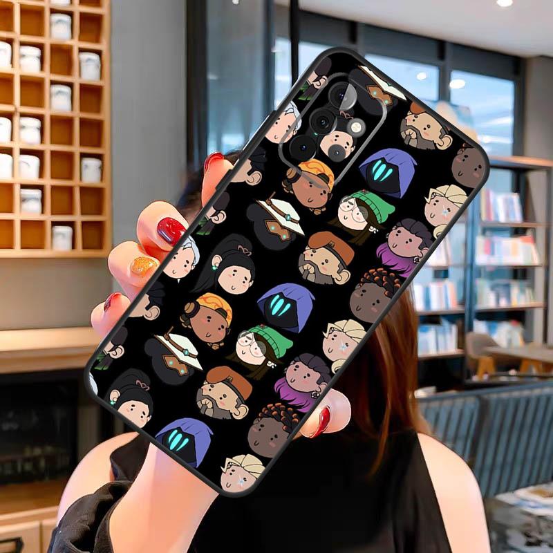 Cartoon Valorant Case For Samsung Galaxy A06 A05 A16 A26 A36 A56 A53 A32 A52 A33 A13 A55 A35 A15 A14 A34 A54
