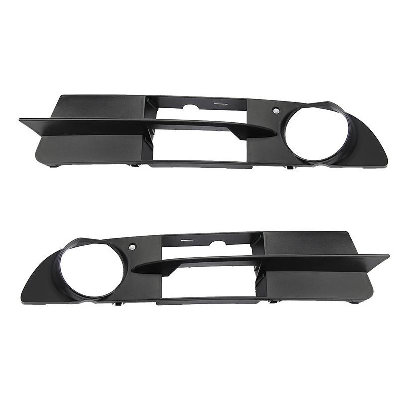 Car Front Bumper Fog Light Grille Cover 51117049243 51117049244 For BMW 5 Series E60 E61 2004 2005 2006 2007 Accessories