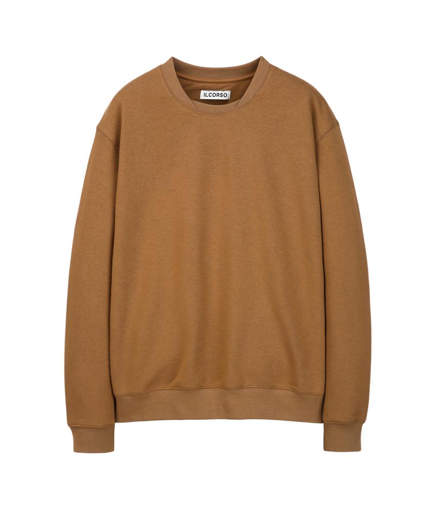 IL CORSO Double Neck Sweatshirt Sepia Iets5F001S2
