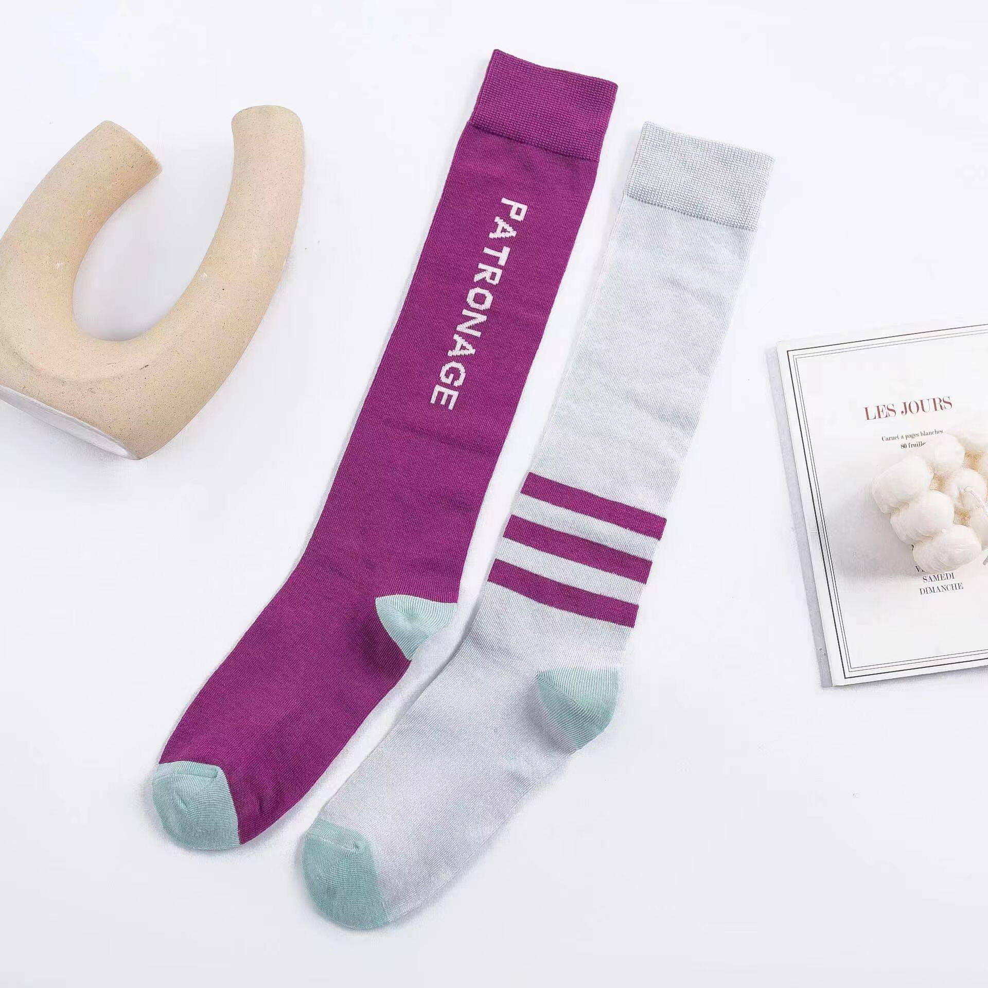 

Довгі бавовняні шкарпетки японського солодкого кольору, спортивний стиль, панчохи для дівчат, компресійні шкарпетки, високі спортивні шкарпетки для бігу