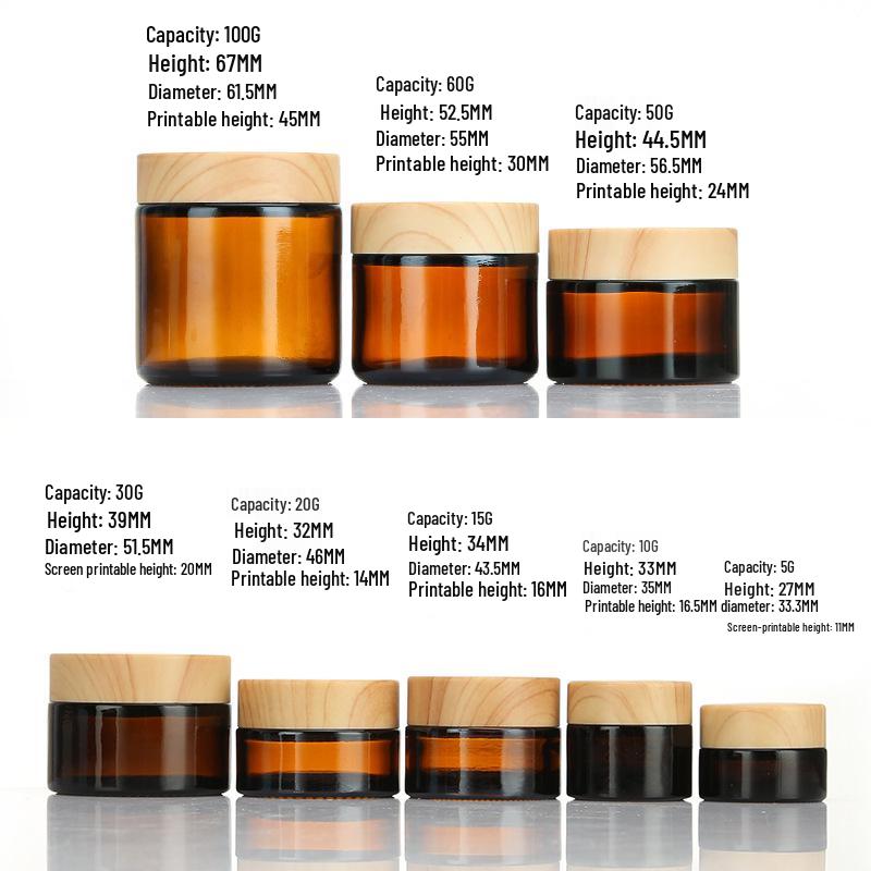 10g Lichtgeschützte Glasbehälter für Cremes & Lotionen – Ideal für Gesicht, Augen und Körper (leer)