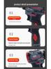 16.8V Brushless Handheld Electric Drill & Screwdriver with Rechargeable Lithium Battery and Impact Feature
