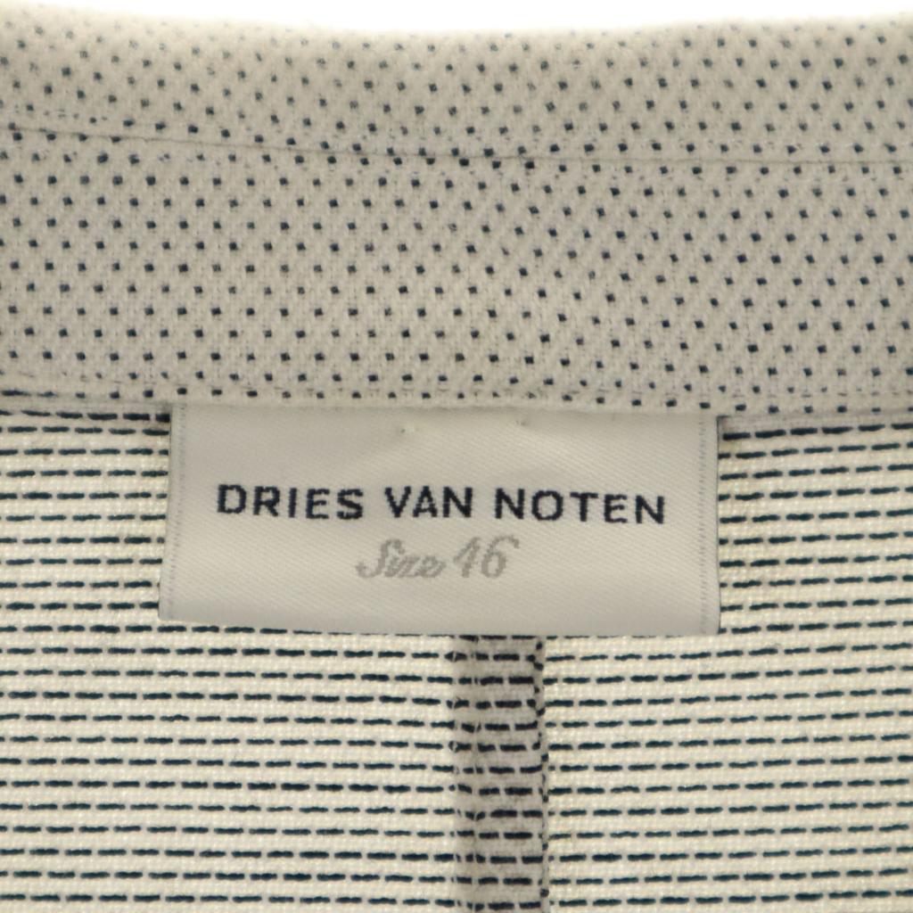 DRIES VAN NOTEN Made in Bulgaria tailored jacket 46 white Men's Used