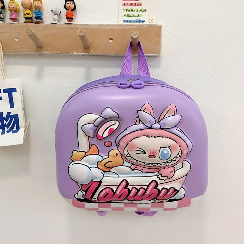 Labubu Cartoon Kids Backpack With Pvc Waterproof Material For Kindergarten Use