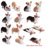 Children's Gift Resin Figures for Kids Car Ornament Miniature Figurines Corgi Model Simulation Dog