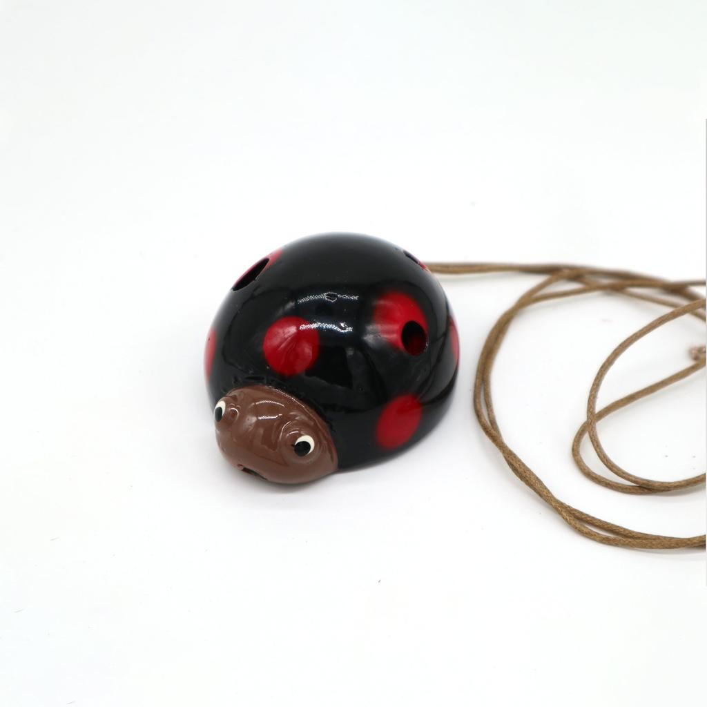 Ocarina Ladybug Ladybird Ceramic