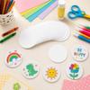 100pcs Button Badge Blank Paper DIY Badge Making Paper Round Photo Printer Paper  For DIY Lovers