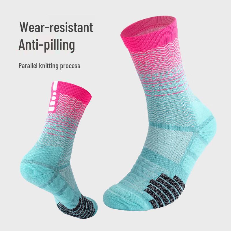 Adult Gradient Cushioned Basketball Socks Adult
