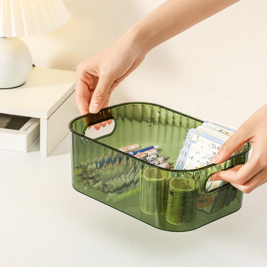 Desk Cosmetic Makeup Bathroom Vanity Storage Box Great for Cosmetics Skincare Lipsticks Nail Care