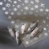 Silver White Snowflake Rhinestone Star Love Lace Winter Chic Snow Shiny Chic Delicate 5D Nail Art Stickers Manicure Decals