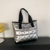 Mode Gewatteerde Schoudertassen Dons Katoen Gevuld Grote Capaciteit Tote Bags Effen Kleur Boodschappentassen Dames Meisjes