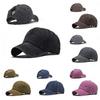 Solid Simple Color Women Casual Sun Shading Cotton Baseball Cap Outdoor For