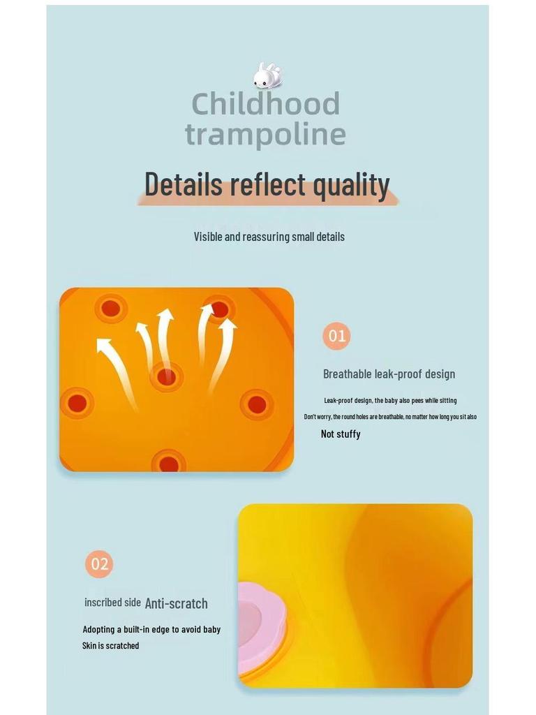 Cross-border Thick PVC Music-Style Baby Inflatable Learning Seat/Sofa, Customizable