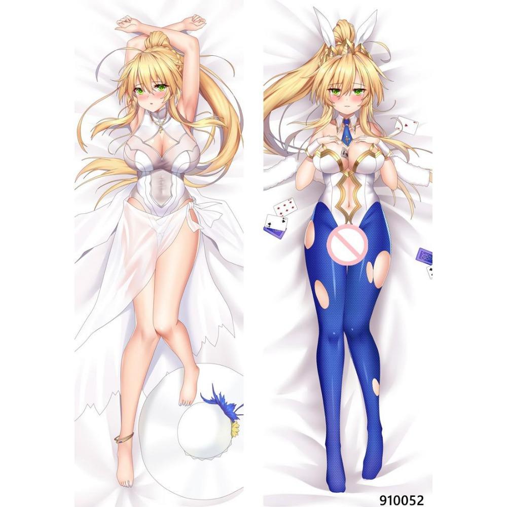 60x180cm Anime FATE Putetrekk Cosplay Dakimakura DIY-trykt Klemmende kropp Dekorativt putetrekk Hjem Sengetøy Putetrekk