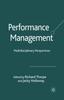 The Performance Management : Multidisciplinary Perspectives Book