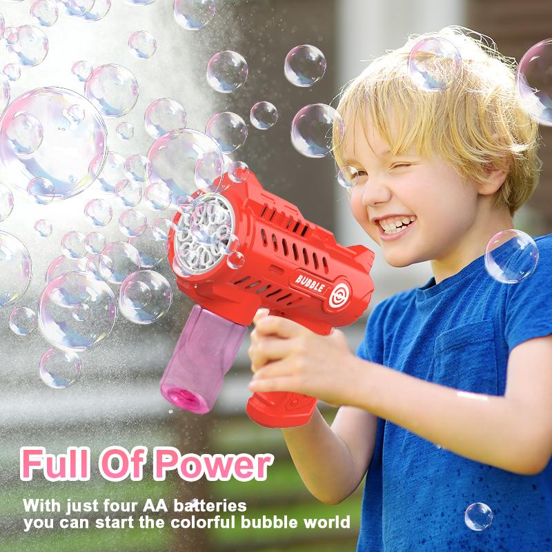 Space Handheld Bubble Gun Toy Children'S Holiday Gift Outdoor Toy With A Large Amount Of Bubbles Without Battery Bubble Water