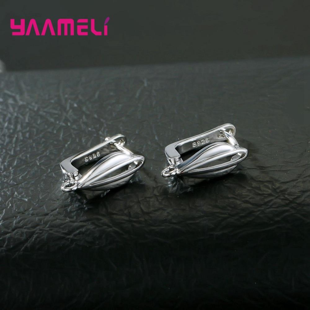 Real 100% S925 Sterling Silver Findings Earrings Leverback Earwire Fittings Components Accessories Handmade Supplies