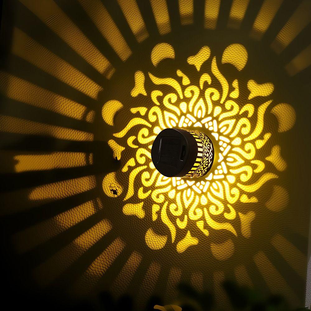 Warm Wall Light Metal Home Garden Night Light New LED Solar Light  Outdoor Lawn Courtyard