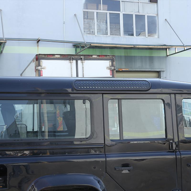 For Land Rover Defender 90 110 130 2004-2018 Alloy Car Roof Door Side Window Glass Protection Panel Stickers Car Accessories