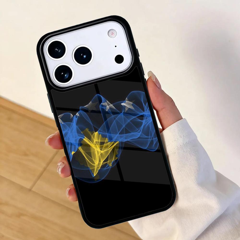 Kosovo Flagge Handyhülle für IPhone 17 AIR 16pro Max 15 14 13 12 11 Bumper Cover