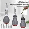 8-in-1 Multi-Gear Angle Wrench & Bendable Screwdriver Set