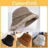 Winter Fashionable Womens Bucket Hat Plush Lambswool Fabric For Stylish And Outfits Warm
